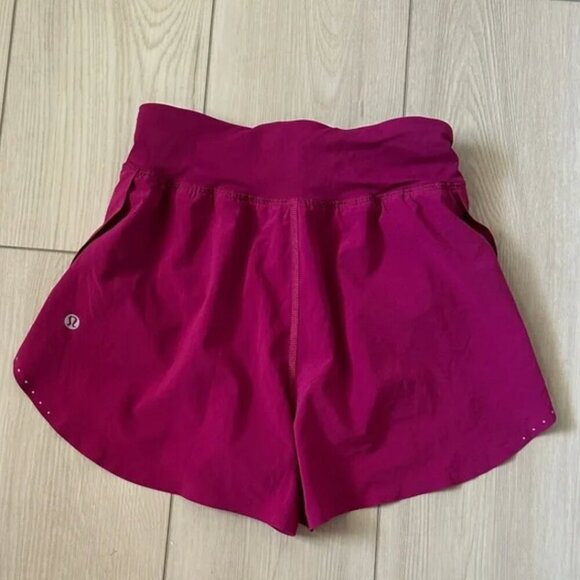 Lululemon Fast Free Shorts Magenta 0 3" inseam - Picture 3 of 3